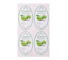 Samolepky jablkovica16ks/mix zel.