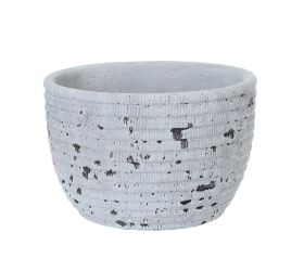 Obal cement antique grey d18.5*h12.5cm