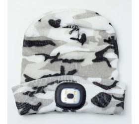 Čiapka albacore kamufláž sivá,4xsmd led
