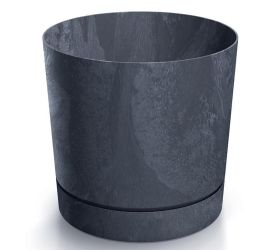 Dpop180e kvetináč tubo p beton antracit 17,8xv17,5cm 3,2l