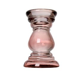 Super cena váza sklo farb.p/ v rosa v19,5 pr.12,5cm