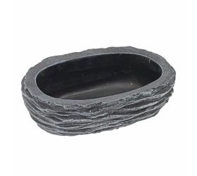 Obal ovál cement sivý 25cm