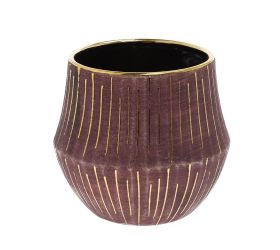 Obal burgunsko/zlatý pr.19/v17 okrúhly 70902