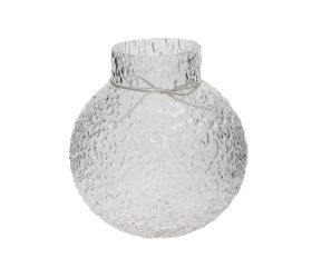 Váza sklo číra 9.5*21.5cm