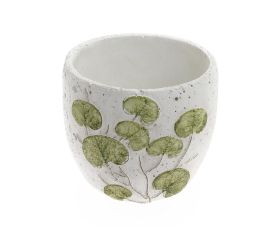 Obal listy keramika 14*14*12.8 bielozelený