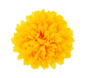 Hlava chryzantéma žltá 12cm