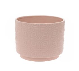 Obal ružová ornament keramika 17*17*13cm