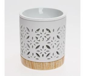 Aromalampa výrez porcelán 9,5x11cm biela