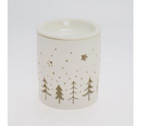 Aromalampa biela vz. strom porcel 10,5*10,5*13cm