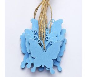 Záv. výrez motýľ modrý 5cm s/20