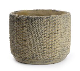 Obal cement  hnedá d17*h14cm