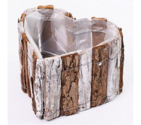 258fl/s obal srdce kora natur+biely 16x16x10cm