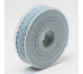Stuha čipka  25mmx8m modr/šedá