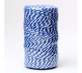 Šnúrka farby  2mmx100m modrá/biela