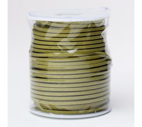 Šnúrka koža 3mmx45m kaki