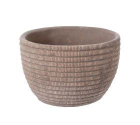 Obal cement brown d18.5*h12.5cm