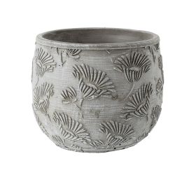 Obal cement kvety bl. šedý 16,5x16,5x13,5cm