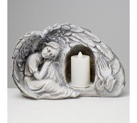 Anjel led 21x10x13,5cm polyres super cena