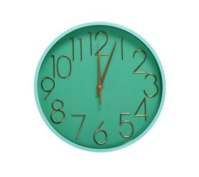 Hodiny nástenné mdf 25cm modré