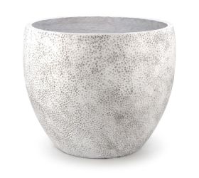 J143 kvetináč +miska belle biela 44x36cm l