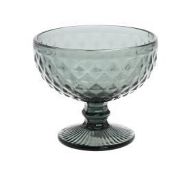 Pohár na zmrzlinu 12x10,5cm šedý