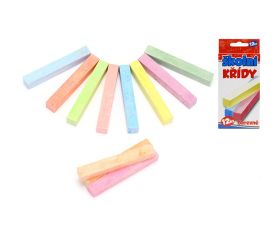 Kriedy školské farebné, 12ks v krabičke