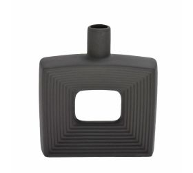Váza keramika 18,5x6x20,5cm čierna