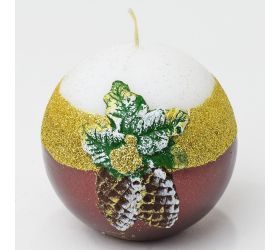 Šišky guľa 80 hnedá