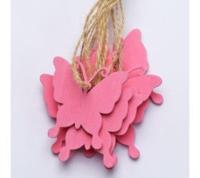 Záv. výrez motýľ ruž. 5cm s/20