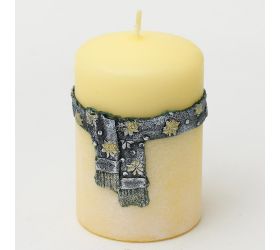 Šálik val.7x10 krem+zelený