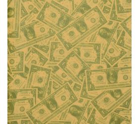 Bal.papier s/45  zel.+dolár 50*70cm