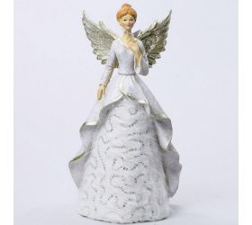 Anjel bielo zlatý 15*12*28