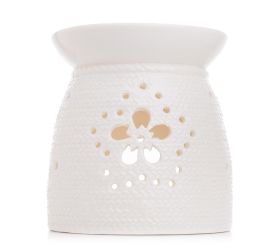 Aromalampa kvet porcelán biela 10,5x10,5x11cm