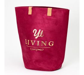 Se19451.cz koš na prádlo s ušami textil/červený