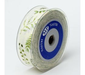 Stuha tex. zelená lúka  mm25x15m