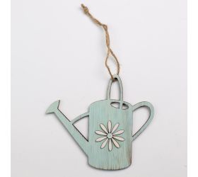 Záves krhla drevo tyrkys 13.5x11.5x0.9cm