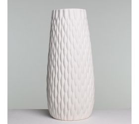 Váza biela porc. 9.5*9.5*23cm