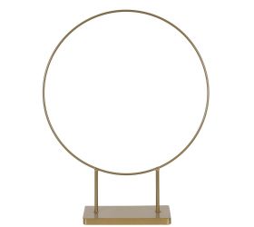Kruh kov na podstavci zlatý 38x10x48,5cm