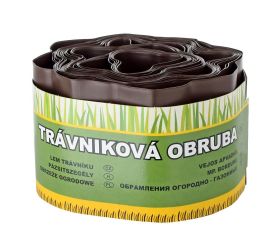 Trávniková obruba hnedá 10cm x 9m