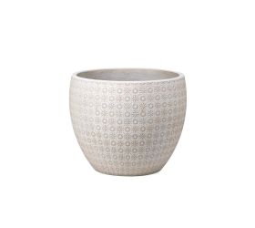 J134 kvetináč + miska paige krémová 55x43,5cm xl