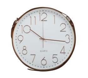 Hodiny nástenné mdf 40cm hnedé