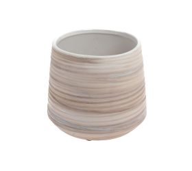 Obal pruhy  keramika 13*13*11 krém