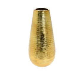Váza keramika 12,5x26cm zlatá
