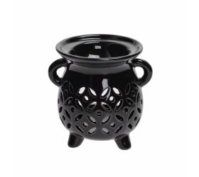 Aromalampa výrez porcelán 8x9,5cm čierna