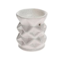 Aromalampa vzor porcelán 8x9cm biela