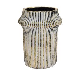 Obal váza cement port/bordo pr.16,5 x v22cm