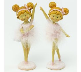 Baletka perie ružová 9x6x19cm