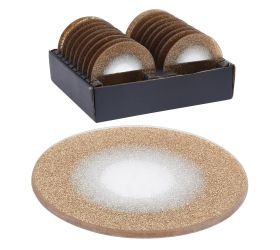 Acc005830 sklo pod sviečku 10cm zl. glit.