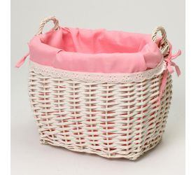 336fl/s prútený košík bieloružový s:28x20x24cm