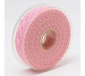 Stuha čipka  25mmx8m ružová